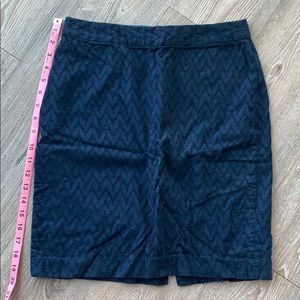 Navy Blue Pencil Skirt